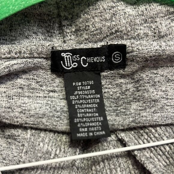 Miss Chievous Gray Asymmetrical Tunic 3/4 Sleeve - Picture 2 of 3